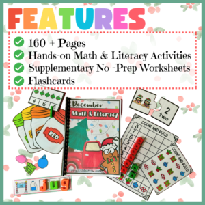 Christmas Math & Literacy Centers for Preschool and Kindergarten ...