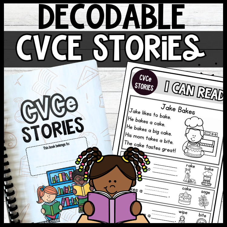 This is an image of decodable phonics stories for ESL/ ELL