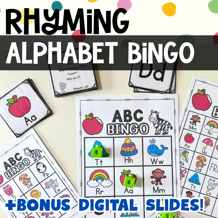 This is am image of an Alphabet Bingo Activity for ESL/ELL learners and special education
